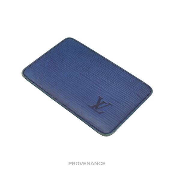 🔴 Louis Vuitton "MALLETIER" Card Holder Wallet - Blue Epi - Picture 3 of 5